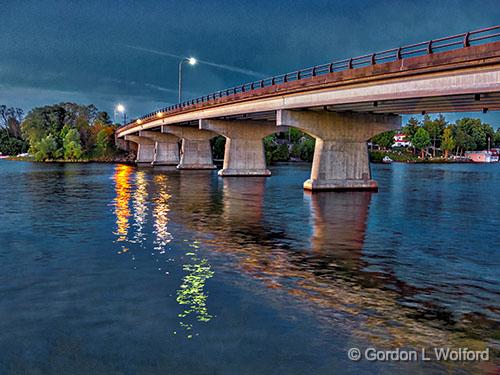 Rideau Ferry Bridge At Dawn_P1130795.jpg - Photographed along the Rideau Canal Waterway at Rideau Ferry, Ontario, Canada.